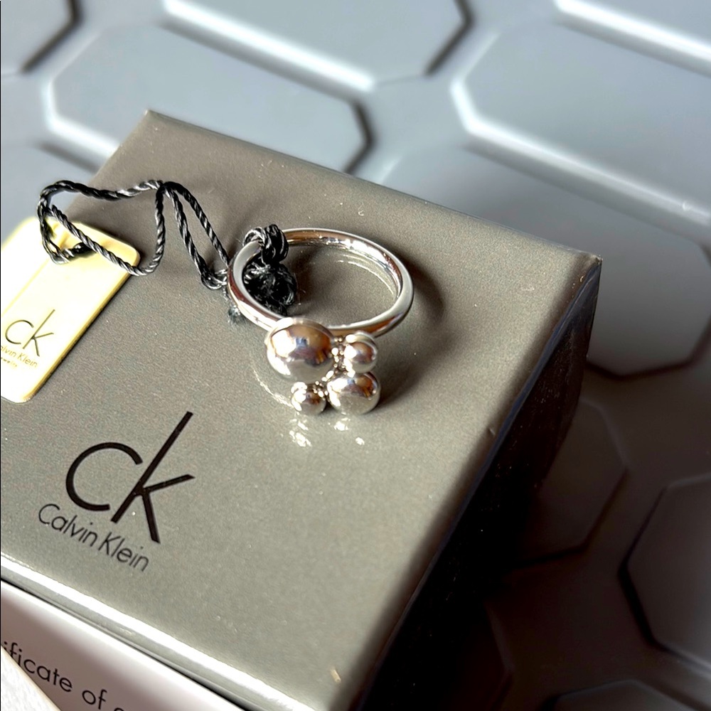 Calvin Klein Silver Fidget Ring size 6, 7 & 8 available